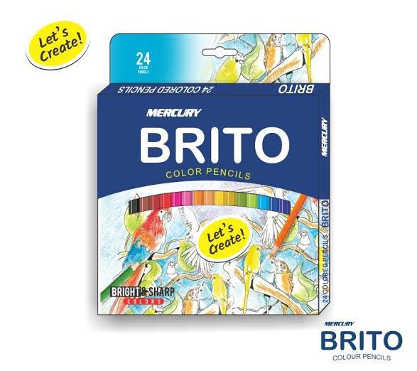 Mercury Brito Half Color Pencil 12Pcs